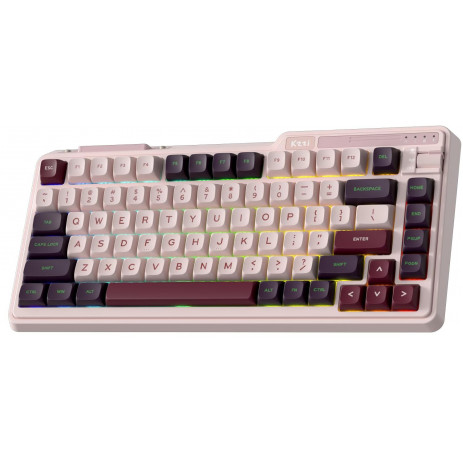 Игровая клавиатура KZZI K75 Lite Rainbow Switch Nezuko Purple