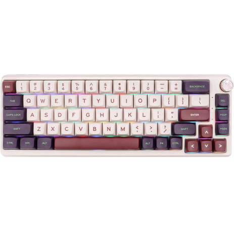 Клавиатура KZZI K68 pro Rainbow Switch Nezuko Purple