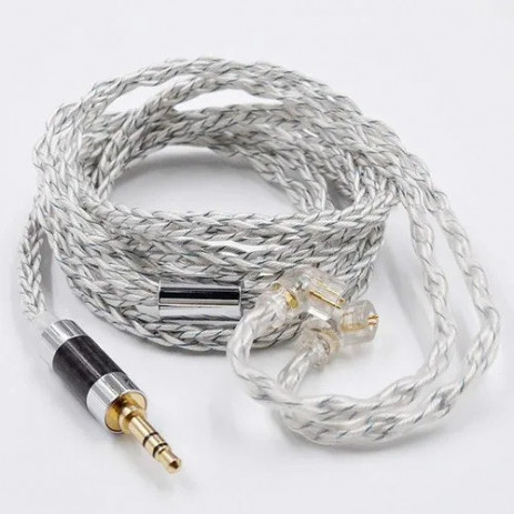 Кабель KZ Transparent 784 Core Blue Silver Upgrade Cable C (4.4 mm)