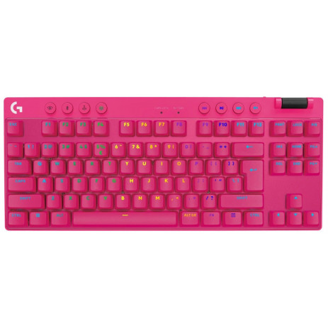 Клавиатура Logitech G PRO X TKL GX Brown Taktile magenta 920-012160