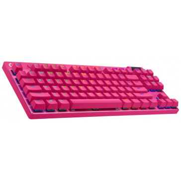 Клавиатура Logitech G PRO X TKL GX Brown Taktile magenta 920-012160