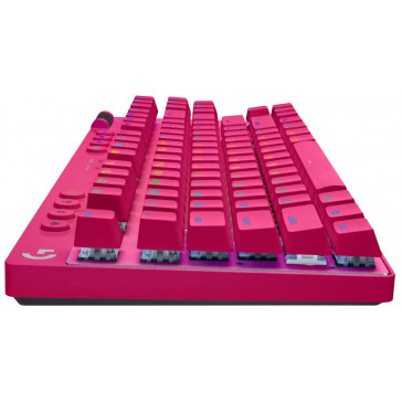 Клавиатура Logitech G PRO X TKL GX Brown Taktile magenta 920-012160