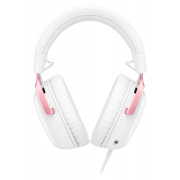 Игровые наушники HyperX Cloud III (белый/розовый)