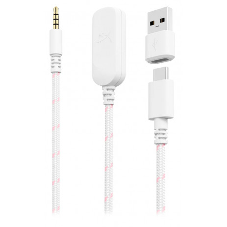 Игровые наушники HyperX Cloud III (белый/розовый)
