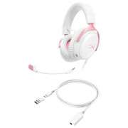 Игровые наушники HyperX Cloud III (белый/розовый)