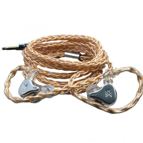 Кабель KZ Transparent 784 Core Gold Silver Upgrade Cable C (3.5 мм)