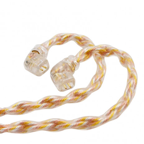 Кабель KZ Transparent 784 Core Gold Silver Upgrade Cable C (3.5 мм)