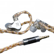 Кабель KZ Transparent 784 Core Gold Silver Upgrade Cable C (3.5 мм)
