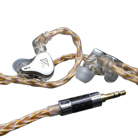 Кабель KZ Transparent 784 Core Gold Silver Upgrade Cable C (3.5 мм)
