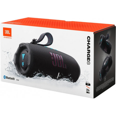 Беспроводная колонка JBL CHARGE 6 (черный/оранжевый)