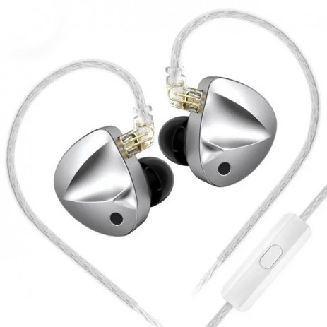 Наушники KZ D-Fi Standart mic silver