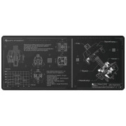 Коврик Dark Project MD3a Aquamarine 900x400x4мм (DP-MD-0041) Black