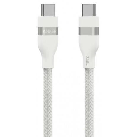 Кабель Anker USB Type-C - USB Type-C Cable (240W, Upcycled-Braided) A82E2 1.8 м (белый)