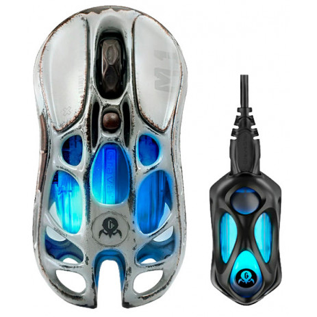 Игровая мышка Gravastar M1 Pro Battle Worn Edition Silver Mist