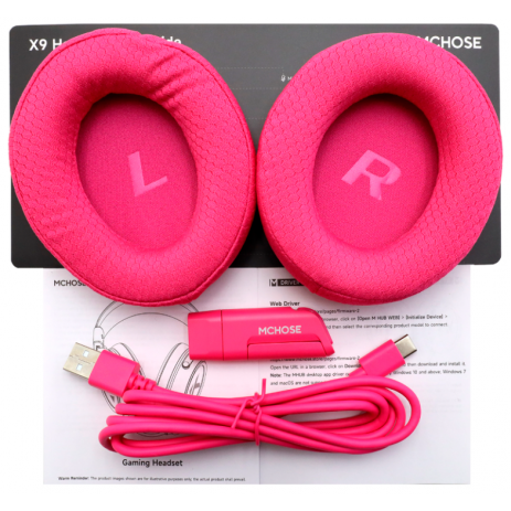 Игровые наушники Mchose X9 Wireless (розовый)