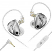 KZ Duonic No Switches с микрофоном 3.5 мм (серебристый)