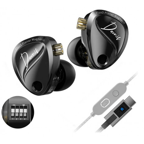 KZ Duonic With Switches с микрофоном USB Type-C (черный)