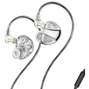 Наушники TRN V10 PRO mic silver