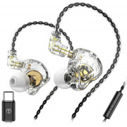 Наушники TRN MT1 mic t-c white