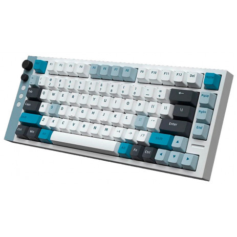 Игровая клавиатура Lamzu Jet75 (беллый/голубой)
