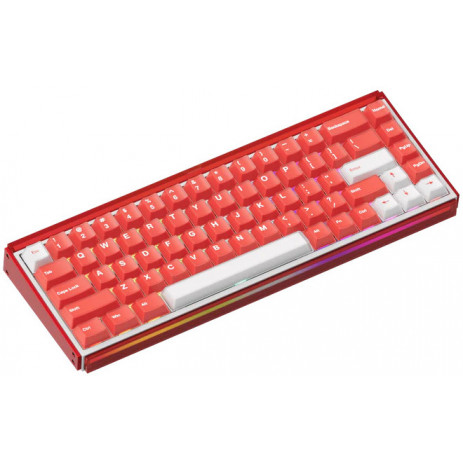 Игровая клавиатура AKKO RAY68 HE Magnetic Wireless AstroAim Magnetic Switches (белый/красный)