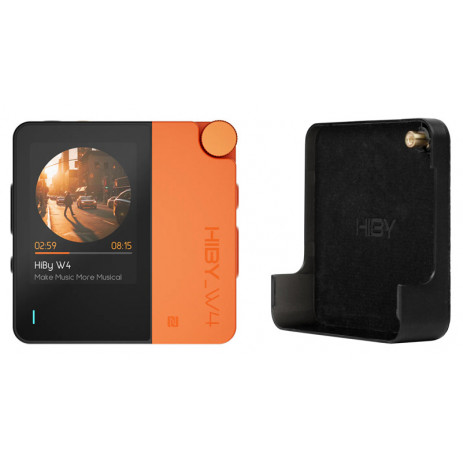 Портативный усилитель и ЦАП Hiby W4 + MagSafe (оранжевый)