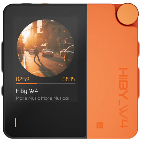 Портативный усилитель и ЦАП Hiby W4 + MagSafe (оранжевый)