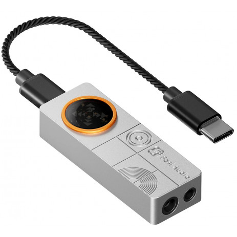 Портативный усилитель и ЦАП Fosi Audio DS3 (серебристый)