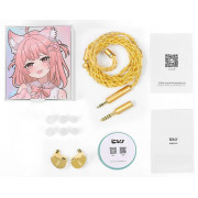 Наушники CVJ NEKO без микрофона 3.5 мм (золотой)