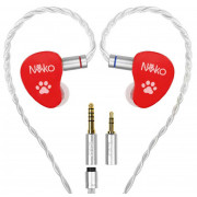 Наушники CVJ NEKO без микрофона 3.5 мм (красный)