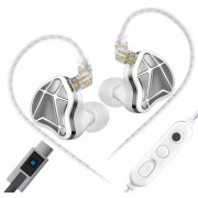 Наушники KZ Axas Type-c mic white