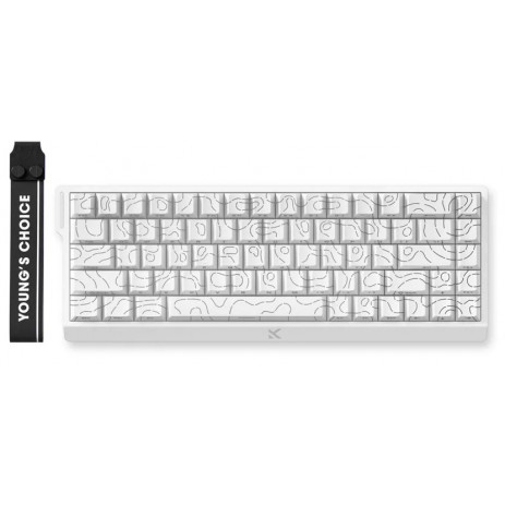 Игровая клавиатура Mchose Ace 68 Hall Effect White Topographic (TTC Dragon Lord Magnetic Switch)