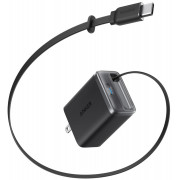 Кабель Anker Nano Charger 35W Built-In Retractable USB-C A2339 black