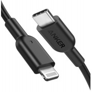 Кабель Anker321USB-C to Lightning A8633 black