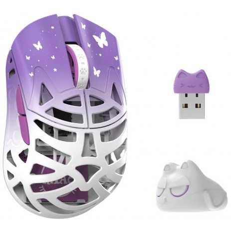 Игровая мышка Wlmouse Beast Miao Omron (белый/фиолетовый)