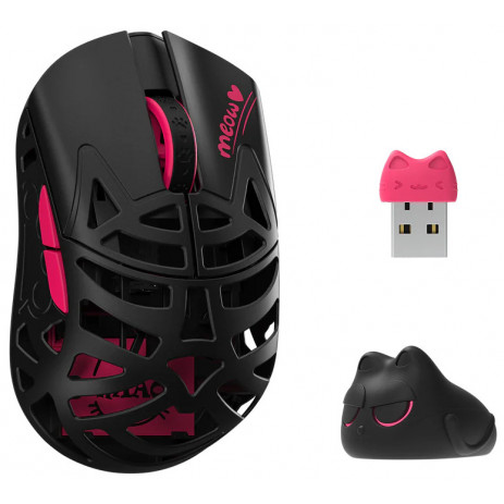 Игровая мышка Wlmouse Beast Miao Omron (черный/красный)