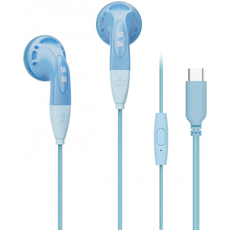 Наушники Nicehck YDSmall с микрофоном USB Type-C (голубой)