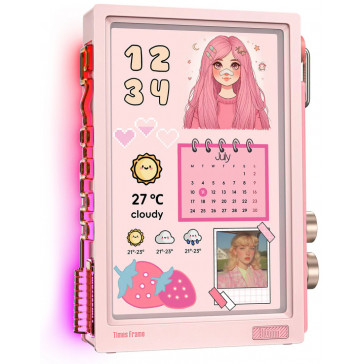 6 Цифровая фоторамка Divoom Times Frame Digital Picture Frames pink