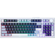 Клавиатура Darmoshark TOP98 silver switch White