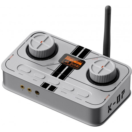 Портативный усилитель и ЦАП Fosi Audio K7 (серебристый)