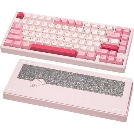 Игровая клавиатура Wobkeys Rainy75 Pro Kailh Cocoa Linear Switch (розовый)
