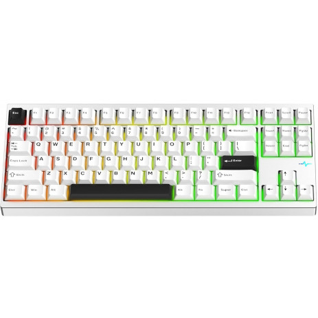 Игровая клавиатура Wobkeys Crush 80 Reboot Pro Kailh Cocoa Linear Switch (серебристый)