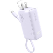 Anker 3-in-1 Power Bank (30W Fusion Built-In USB-C Cable) A1636 (фиолетовый) Anker 3-in-1 Power Bank (30W Fusion Built-In USB-C Cable) A1636 (фиолетовый)