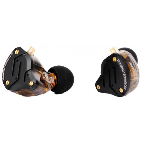 Наушники KZ ZS10 Pro с микрофоном (черный)