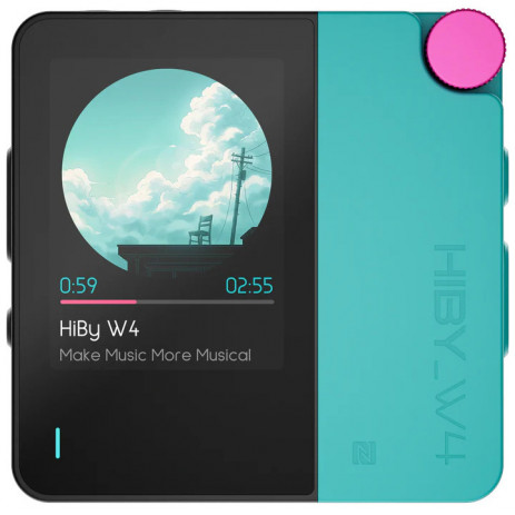 Портативный усилитель и ЦАП Hiby W4 (синий)