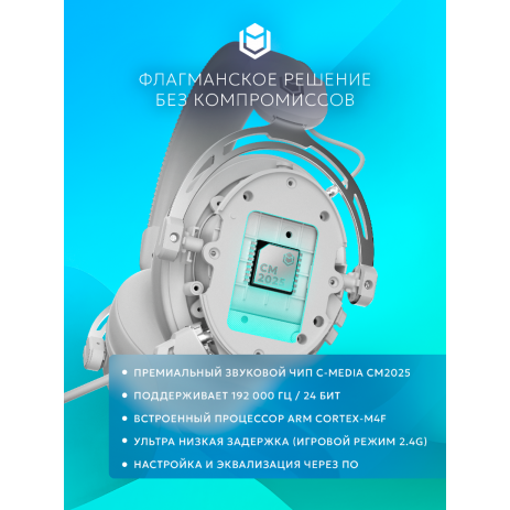 Игровые наушники IO by Red Square Graphite 2 Pro Max Wireless (io371) (белый)