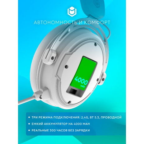 Игровые наушники IO by Red Square Graphite 2 Pro Max Wireless (io371) (белый)