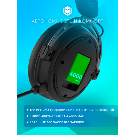 Игровые наушники IO by Red Square Graphite 2 Pro Max Wireless (io372) (черный)