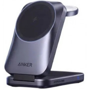 Зарядная станция Anker Prime 3-in-1 Wireless Charging Station MagGo B25N1 25W (серый)