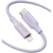 Anker PowerLine III Flow 641 A8663 USB Type-C - Lightning 60W 1.8 м (фиолетовый)